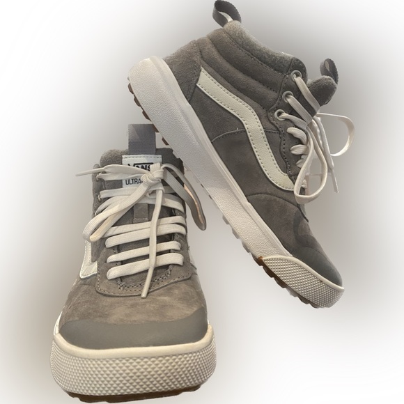 NWOT Vans High-Top Grey Suede Sneakers - Picture 1 of 4